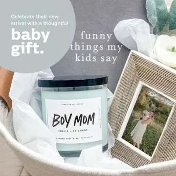 Boy Mom Candle - Relaxing Driftwood Scent for Moms