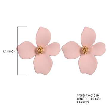 Boho Stud Earrings - Chic Floral Earrings for Women