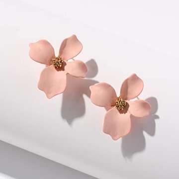 Boho Stud Earrings - Chic Floral Earrings for Women