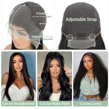 VKVL 28 Inch Body Wave Lace Front Wig Human Hair Quality
