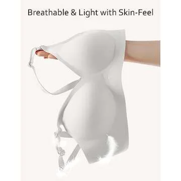 Vinfact Smooth Nursing Bras for Breastfeeding Seamless Maternity Bras for Pregnancy Wireless Bralette with Extra Bra Extender - Large, White