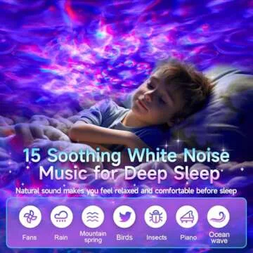 Galaxy Projector for bedroom, 20Colors Galaxy Light Projector for Bedroom, 15White Noise Led Lights for Bedroom Lights, HiFi Bluetooth Speaker,Remote&Timer Ceiling Projector Room Lights for Kids Adult