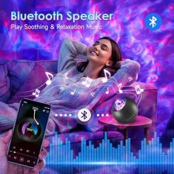 Galaxy Projector for bedroom, 20Colors Galaxy Light Projector for Bedroom, 15White Noise Led Lights for Bedroom Lights, HiFi Bluetooth Speaker,Remote&Timer Ceiling Projector Room Lights for Kids Adult