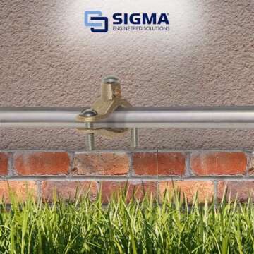 Sigma Electric ProConnex 41311 Ground Clamp 1-1/4 to 2-Inch, 1-Pack, No Size, Bronze