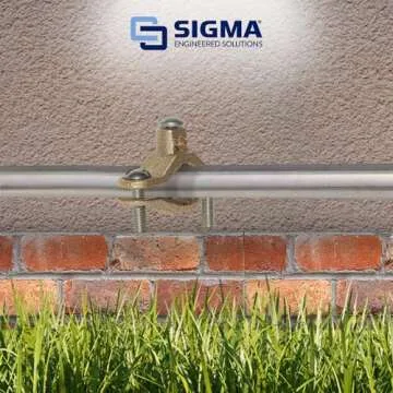 Sigma Electric Ground Clamp 1-1/4 to 2-Inch for Safe Grounding