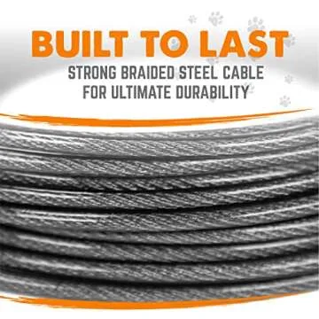 Mighty Paw Heavy Duty Dog Tie Out Cable for All Dogs