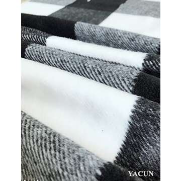 YACUN Women Buffalo Plaid Vest Lapel Open Front Sleeveless Jacket Outerwear Cardigan with Pockets Black M