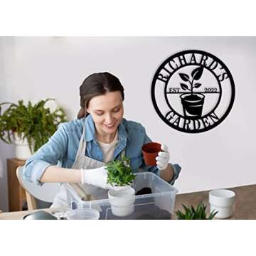 Personalized Garden Signs, Vegetable Garden Sign, Garden Decor for Outside, Garden Signs Decorative ...