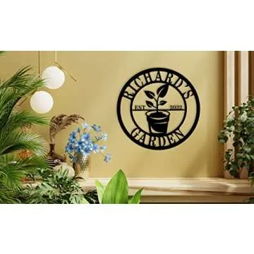 Personalized Garden Signs, Vegetable Garden Sign, Garden Decor for Outside, Garden Signs Decorative Outdoor, Custom Garden Sign, Metal Garden Sign, Funny Garden Signs, Grandmas Garden Sign