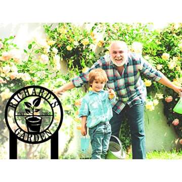 Personalized Garden Signs, Vegetable Garden Sign, Garden Decor for Outside, Garden Signs Decorative Outdoor, Custom Garden Sign, Metal Garden Sign, Funny Garden Signs, Grandmas Garden Sign