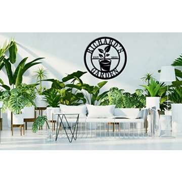 Personalized Garden Signs, Vegetable Garden Sign, Garden Decor for Outside, Garden Signs Decorative Outdoor, Custom Garden Sign, Metal Garden Sign, Funny Garden Signs, Grandmas Garden Sign