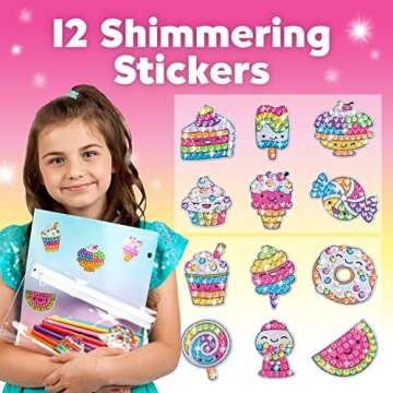 Creativity for Kids Big Gem Diamond Painting Kit: Sweets Stickers and Suncatchers - Diamond Art for Kids, DIY Stickers and Suncatcher Kit for Girls Ages 6-8+