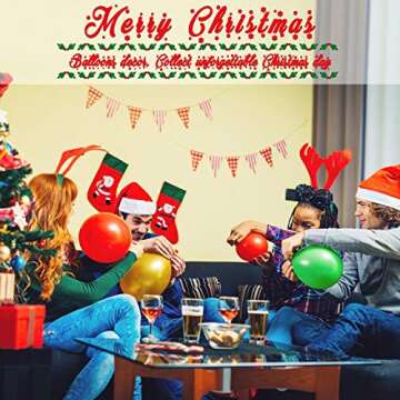 Festive Christmas Balloon Garland Arch Kit for Celebrations