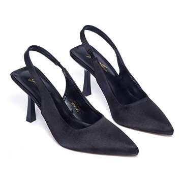 Elegant GENSHUO Slingback Kitten Heels for Women
