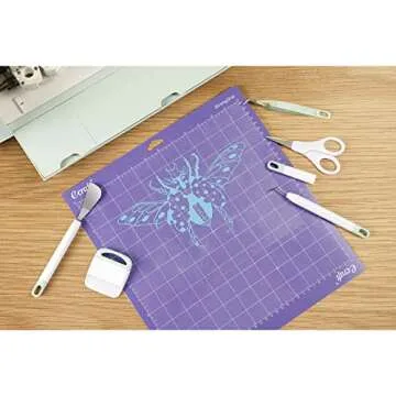 Ecraft Vinyl Weeding Tool Set: Vinyl Weeding Craft Basic kit 5 Pieces Including Tweezers & Spatula & Weeders & Scraper & Scissor for cricut/Silhouettes/Cameos/Weeding Vinyl/Splicing