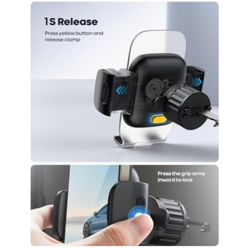 Lamicall Car Phone Mount | Easy Install & Thick Case Friendly