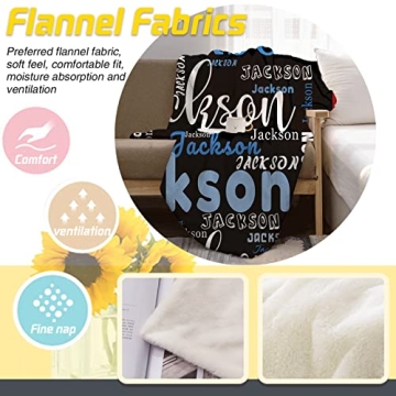 Personalized Blanket Custom Name Gift for All Ages