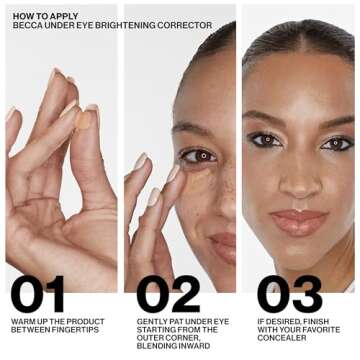 Smashbox X BECCA Under Eye Brightening Cream Corrector | Vitamin E, Full Coverage + Color Corrector, 0.15 Ounce, Dark