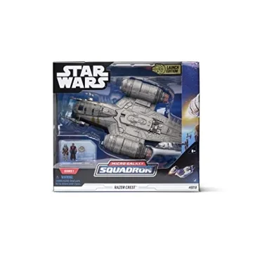 Star Wars Micro Galaxy Squadron Razor Crest Vehicle with Figures