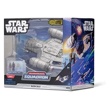 Star Wars Micro Galaxy Squadron Razor Crest Vehicle with Figures