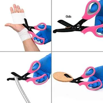 SILUKER Nursing Scissors - 8 Inch Trauma Shears for Healthcare