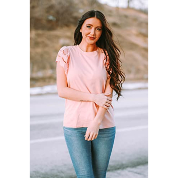 Zenlonr Women Summer Bell Sleeves Blouse 2024