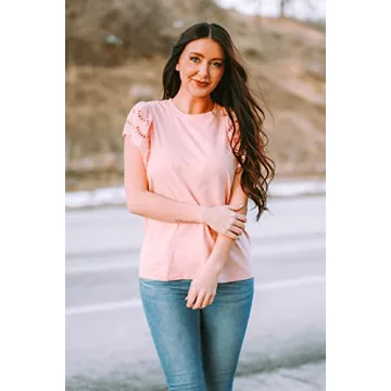 Zenlonr Women Summer Bell Sleeves Blouse 2024