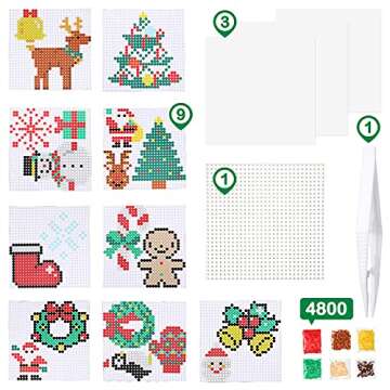 20 Christmas Patterns Fuse Beads - Creative Crafting Fun for All Ages!