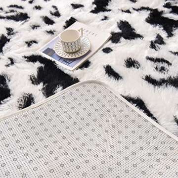 Cozy Cow Print Faux Hide Rug for Any Room