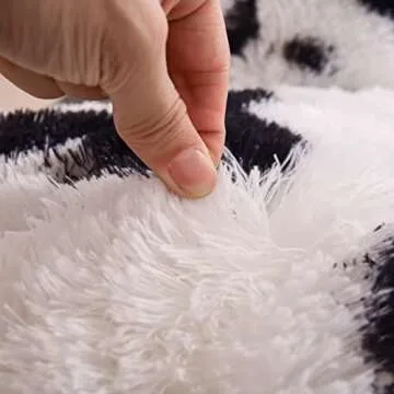 Cozy Cow Print Faux Hide Rug for Any Room