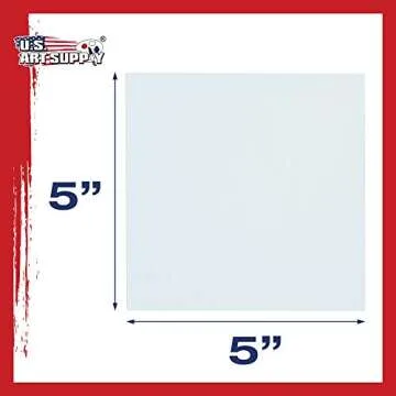 US Art Supply 5 X 5 inch Professional Artist Quality Acid Free Canvas Panel Boards for Painting 12-Pack (1 Full Case of 12 Single Canvas Board Panels)