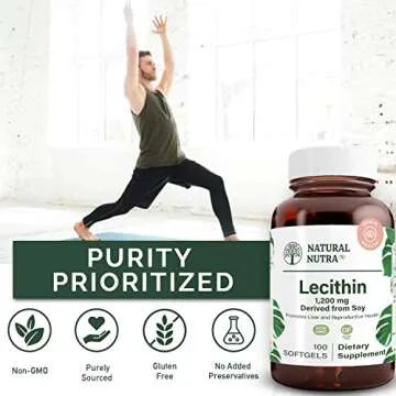 Natural Nutra Soy Lecithin 1200 mg - Brain & Liver Support