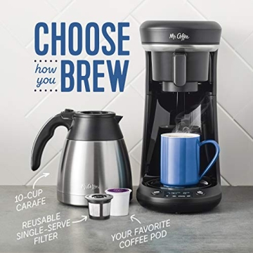 Mr. Coffee 10-Cup Thermal Coffee Maker for Pod or Brew
