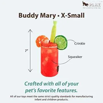 P.L.A.Y. Cute Plush Dog Toy - Eco-Friendly Fun for All Breeds