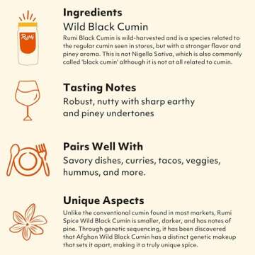 Rumi Spice - Premium Ground Cumin (2.3 oz) | Wild Harvested Cumin Powder from the Hindu Kush Mountains | Robust, Earthy, Piney Flavor | Salt Free | Non-GMO | Gluten Free | Ethically Sourced