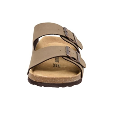 CUSHIONAIRE Men's Lane Cork Sandal - Size 10 Comfort