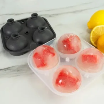 Samuelworld 4 x 2.5 Inch Ice Ball Maker for Cocktails