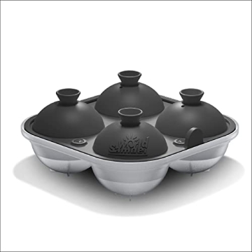 Samuelworld 4 x 2.5 Inch Ice Ball Maker for Cocktails