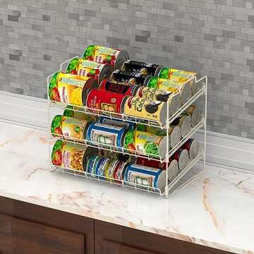 Deco Brothers Stackable Can Rack Organizer for Kitchen