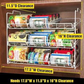 Deco Brothers Stackable Can Rack Organizer for Kitchen
