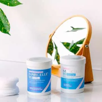 Marcelle Gentle Eye Make-Up Remover Pads, Sensitive Eyes, Waterproof Makeup Removal, Hypoallergenic, Fragrance-Free, Paraben-Free, Alcohol-Free, Cruelty-Free, 85 Pads