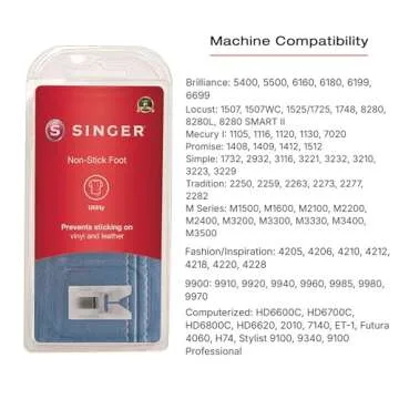 SINGER Non-Stick Presser Foot for Leather & Vinyl Sewing