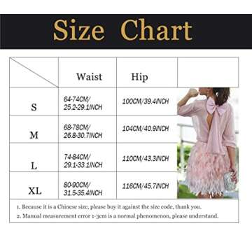 ZAKIA Women' 5 Skirts for True Natural Feathers, Family Feast, Feather Skirt (A-White, L)