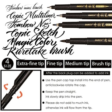 MISULOVE Brush Markers Set for Calligraphy and Art