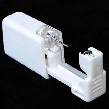 Self Nose Piercing Gun Ear Piercing Tool Kit Safety Earring Piercing Stud Kit Nose Clip Body Jewelry Piercing Tool(F)