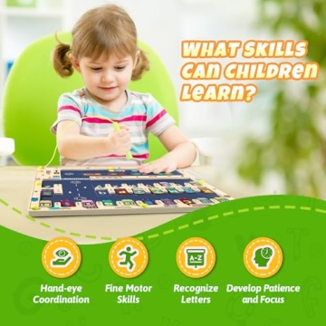 Magnetic Alphabet Maze for Toddler Learning Fun