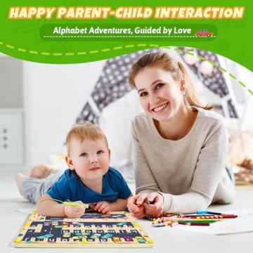 Magnetic Alphabet Maze for Toddler Learning Fun