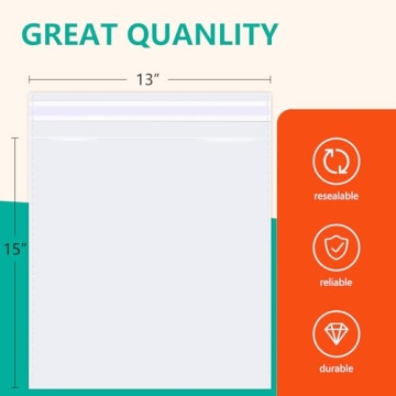 iMailer 200 Pcs Clear Resealable Cellophane Bags