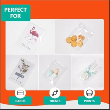 iMailer 200 Pcs Clear Resealable Cellophane Bags