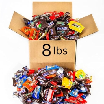 8.0lb Halloween Chocolate Candy Bulk Variety Pack - Fun Size Treats